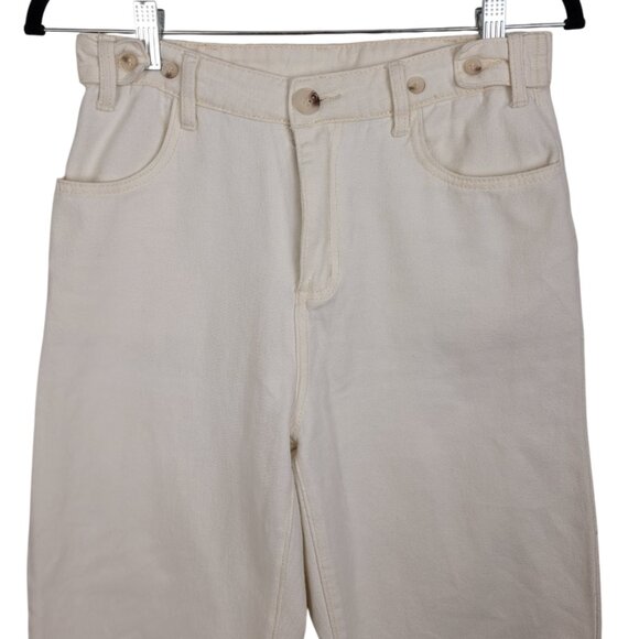 Relaxed Fit Straight Leg White Denim Trousers Jeans 28in Waist - Picture 4 of 8